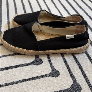 Soludos Black Canvas Espadrilles